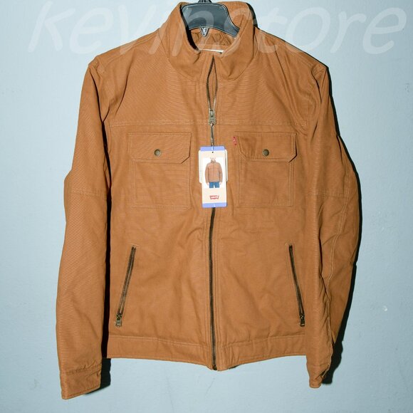 LEVI'S - Men's Black Stand Collar Quilt Lined Jacket